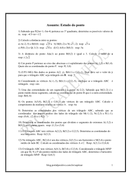 geometria anal&iacute;tica