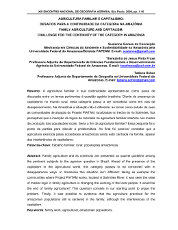 agricultura familiar e capitalismo