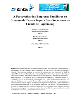 A Perspectiva das Empresas Familiares no Processo de