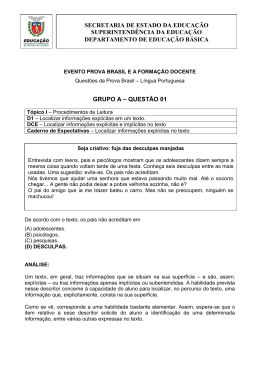 Quest&otilde;es analisadas