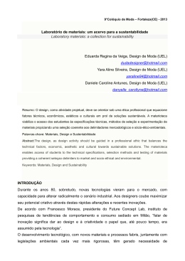Laborat&oacute;rio de materiais: um acervo para a sustentabilidade