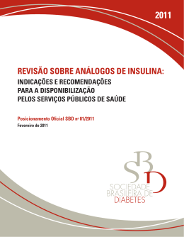 REVIS&Atilde;O SOBRE AN&Aacute;LOGOS DE INSULINA: