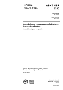 ABNT NBR 15320 - Secretaria Nacional de Promo&ccedil;&atilde;o dos Direitos