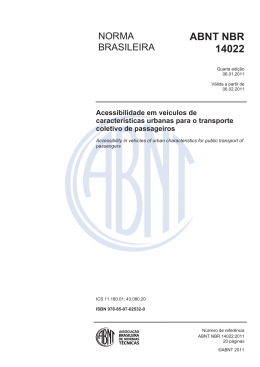 ABNT NBR 14022 - TCE-MT