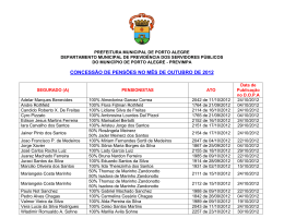 concessão de pensões no mês de outubro de 2012
