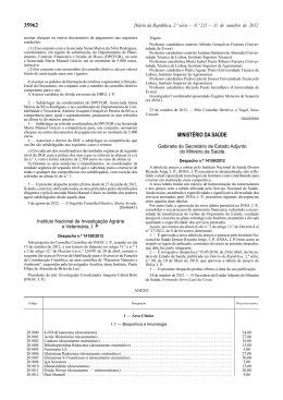 Despacho n&ordm; 14159/2012 D.R., 2&ordf; S&eacute;rie, n&ordm;211 de 2012-10-31