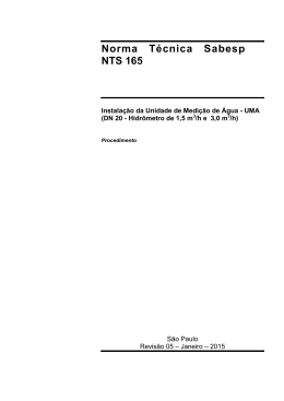 Norma T&eacute;cnica Interna SABESP