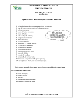 3242-7124/ 3246-5390 Agenda di&aacute;ria do aluno(a)