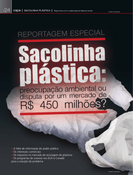 Sacolinha Plástica - Revista Reciclagem Moderna