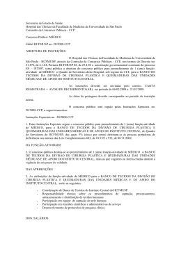 Secretaria de Estado da Sa&uacute;de Hospital das Cl&iacute;nicas da Faculdade