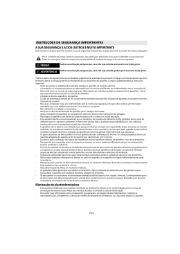 INSTRU&Ccedil;&Otilde;ES DE SEGURAN&Ccedil;A IMPORTANTES