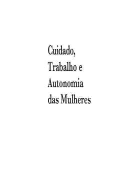 Cuidado Trabalho E Autonomia Das Mulheres