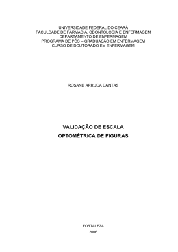 valida&ccedil;&atilde;o de escala optom&eacute;trica de figuras