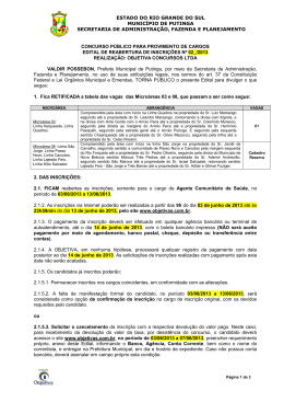 estado do rio grande do sul munic&iacute;pio de putinga secretaria de