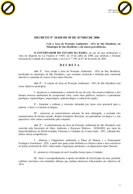 decreto nº 10.020 de 05 de junho de 2006 decreta