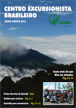 BOLETIM CEB -JUL - AGO.cdr - Centro Excursionista Brasileiro