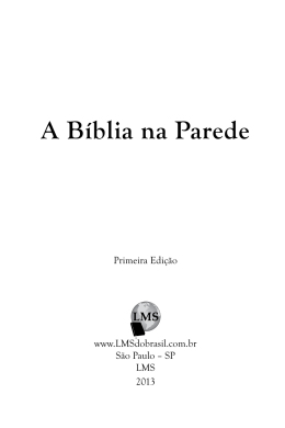 A B&iacute;blia na Parede
