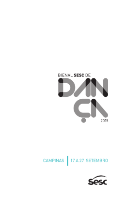 the schedule - Bienal Sesc de Dan&ccedil;a