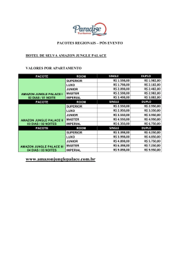 Pacotes p&oacute;s evento(regionais)