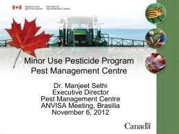Minor Use Pesticide Program
