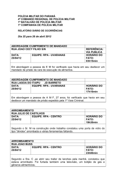 pol&iacute;cia militar do paran&aacute; 4&ordm; comando regional de pol&iacute;cia militar 1&ordm;