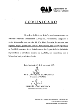 Clique aqui e confira as respectivas Portarias.