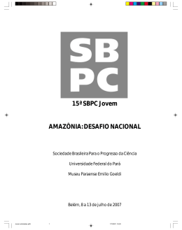 Programação - SBPC – Sociedade Brasileira para o Progresso da