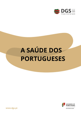 A SAÚDE DOS PORTUGUESES - Direcção
