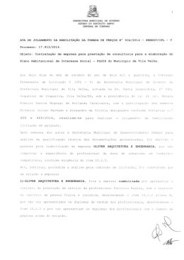 ta de Julgamento da Habilita&ccedil;&atilde;o