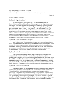 Resumo: Autismo - Explicando o Enigma