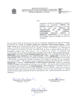 MINISTERIO DA EDUCAÇÃO ,