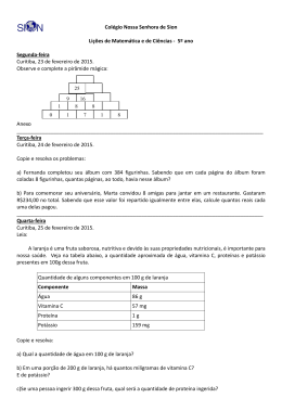 5&ordm; ano - Col&eacute;gio Nossa Senhora do Sion