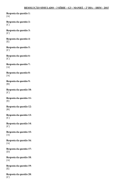 Resposta da quest - Col&eacute;gio Universitas