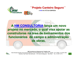 A HM CONSULTORIA HM CONSULTORIA lan&ccedil;a um novo projeto