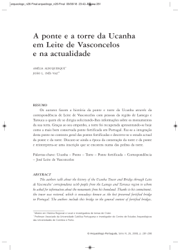 A ponte e a torre da Ucanha em Leite de Vasconcelos e na