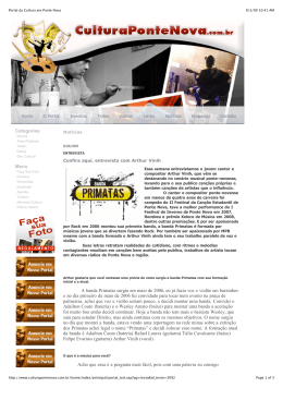 Portal da Cultura em Ponte Nova