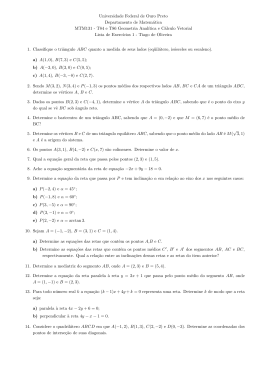 1&ordm; Lista de exerc&iacute;cio