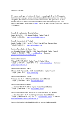Institutos Privados Do mesmo modo que os Institutos