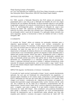 1 Wash Scoring (Limpar a Pontua&ccedil;&atilde;o) por Tom Tait (treinador de