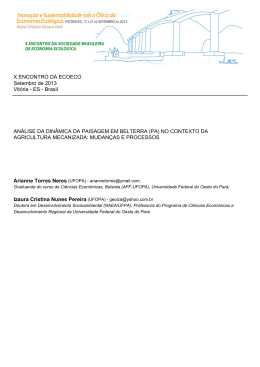 PA - Sociedade Brasileira de Economia Ecol&oacute;gica