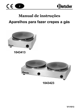 Manual de instruções Aparelhos para fazer