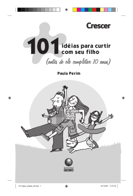 id&eacute;ias para curtir com seu filho