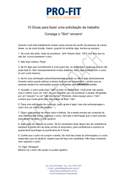 10 Dicas para fazer uma solicita&ccedil;&atilde;o de trabalho Consiga o "Sim