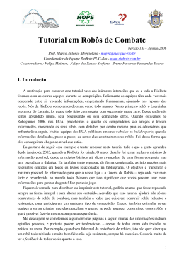Tutorial em Rob&ocirc;s de Combate 1.0 (PDF &ndash; 16.2MB)