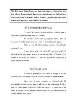 Não deixe para última hora para fazer seu cadastro e inscrições