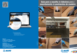 Guia - adesivos para pavimentos de madeira