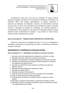 &Aacute;rea de atividade III - Execu&ccedil;&atilde;o