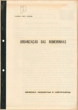 Memória Descritiva / Estudo Económico