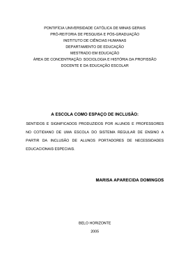a escola como espa&ccedil;o de inclus&atilde;o