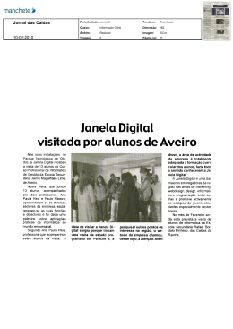 Janela Digital visitada por alunos de Aveiro